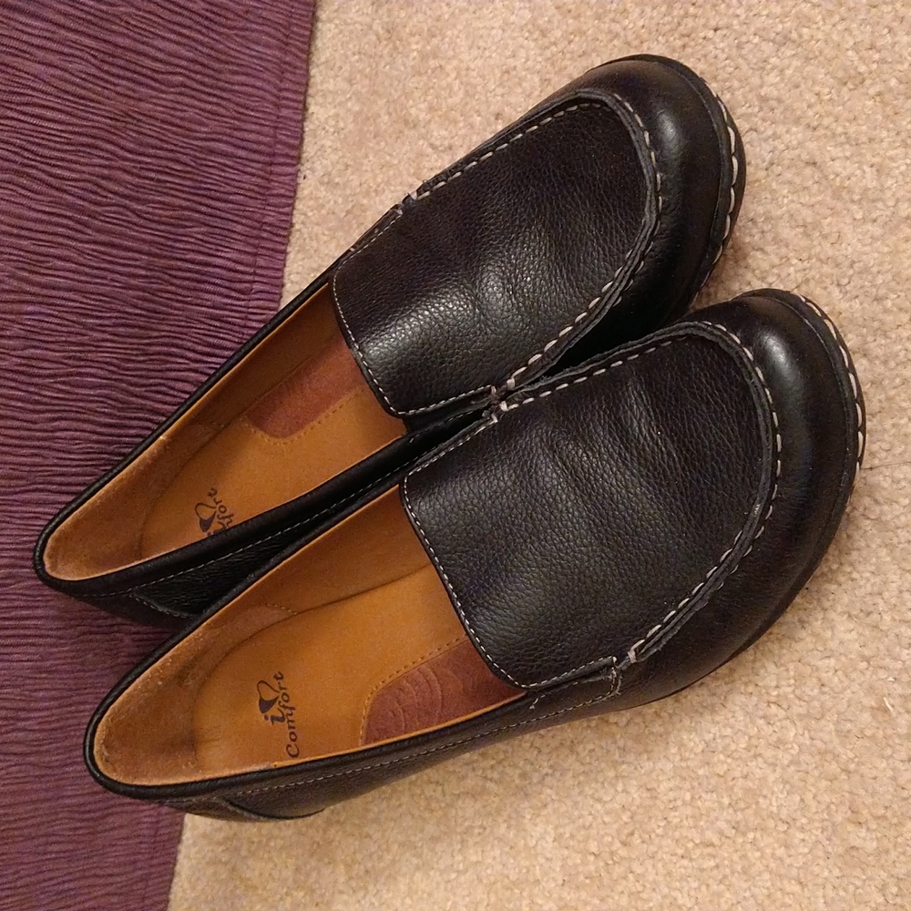 Black Leather Loafers Excellent Condition